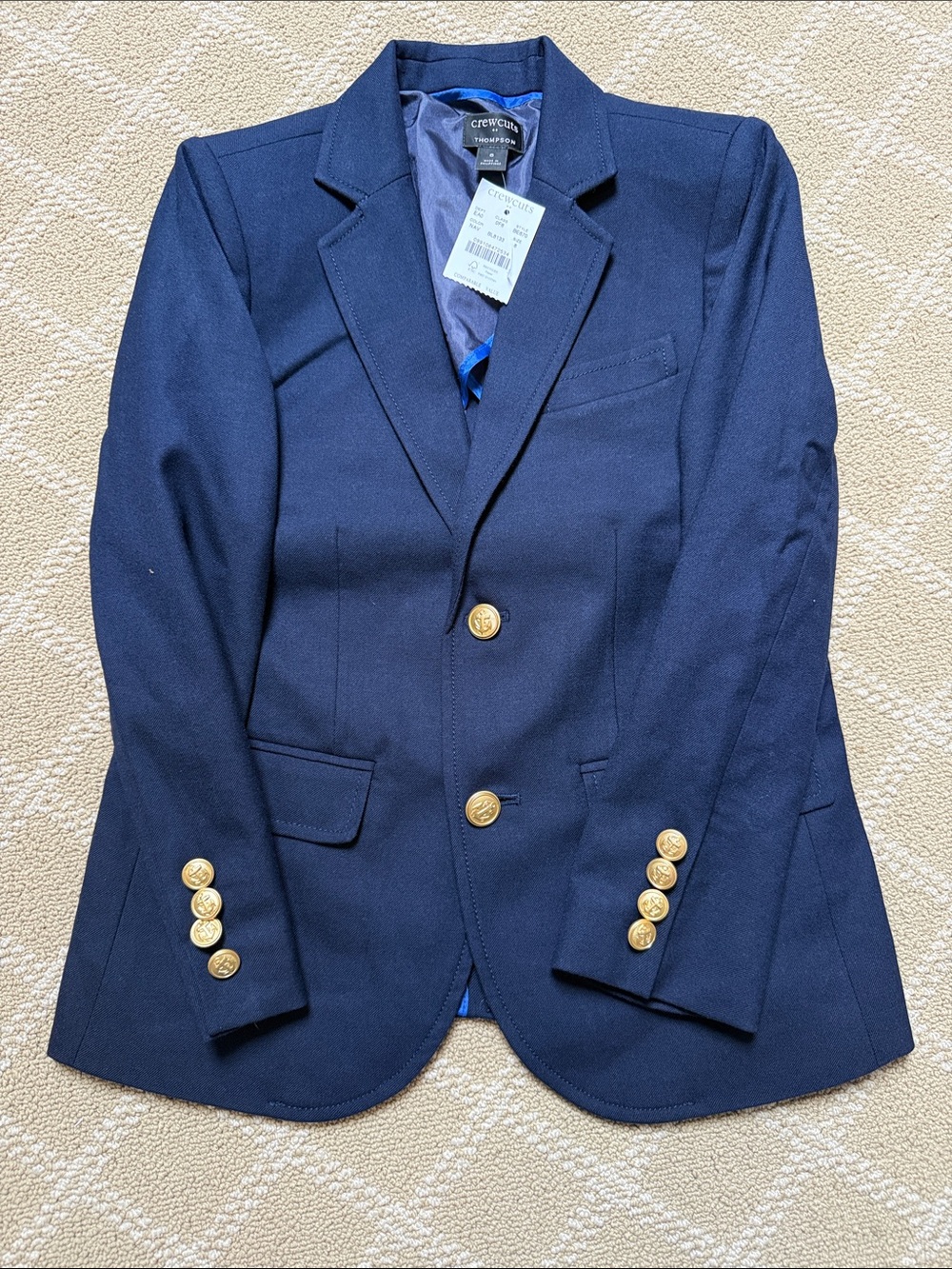 Crewcuts Navy Blazer with Gold Buttons